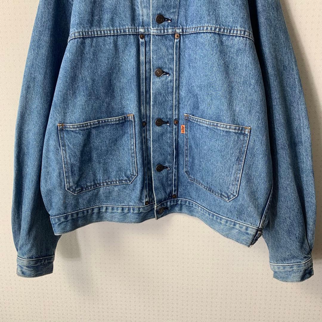 87年製 リーバイス デニムジャケット L 日本製 オレンジタブ 70626