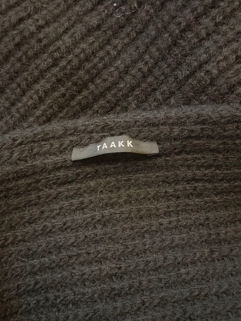 25AW TAAKKリブニットマフラー