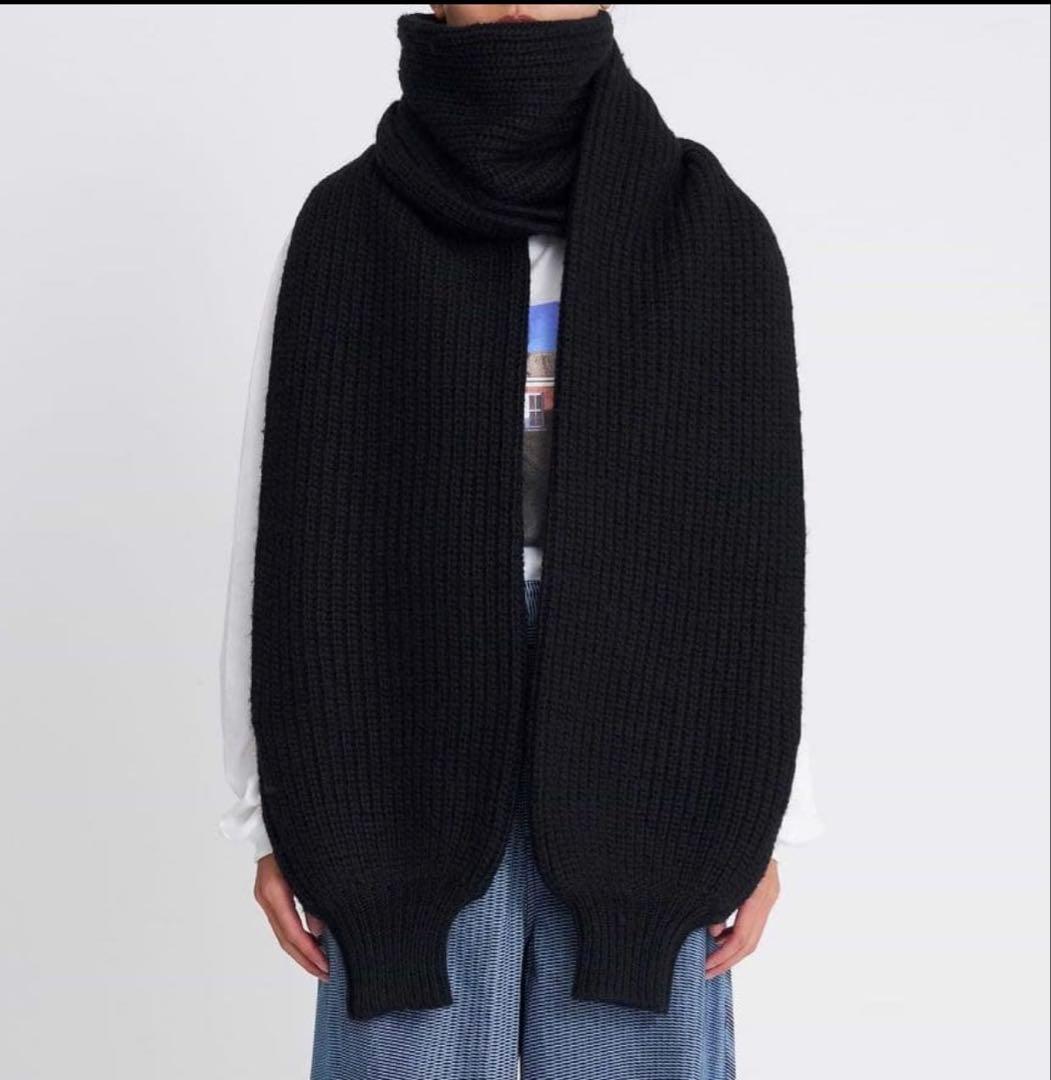 25AW TAAKKリブニットマフラー