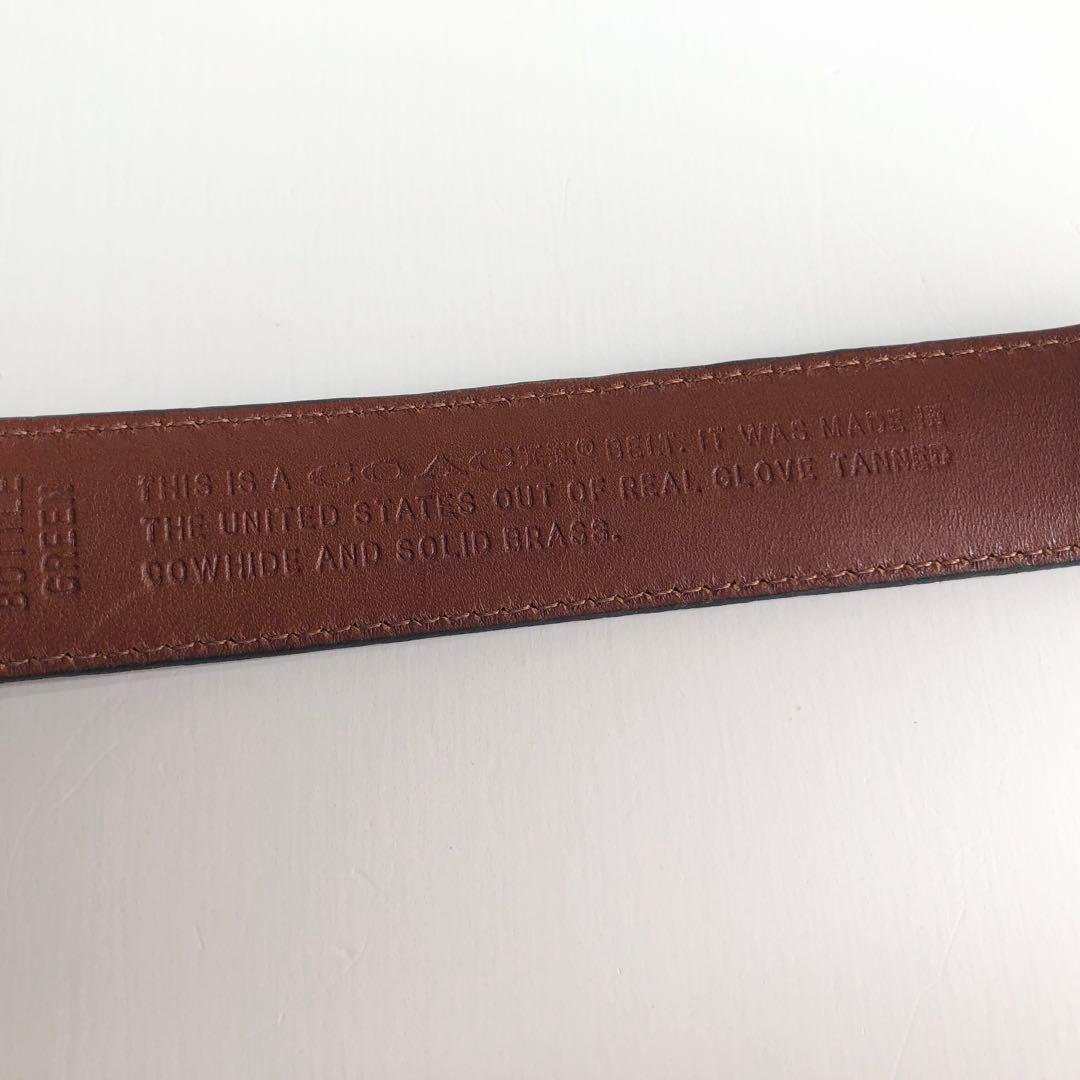 ほぼ新品✨COACH コーチ オールドコーチ ベルト グラブタンレザー　USA製