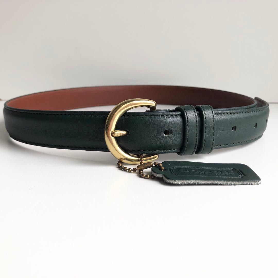 ほぼ新品✨COACH コーチ オールドコーチ ベルト グラブタンレザー　USA製