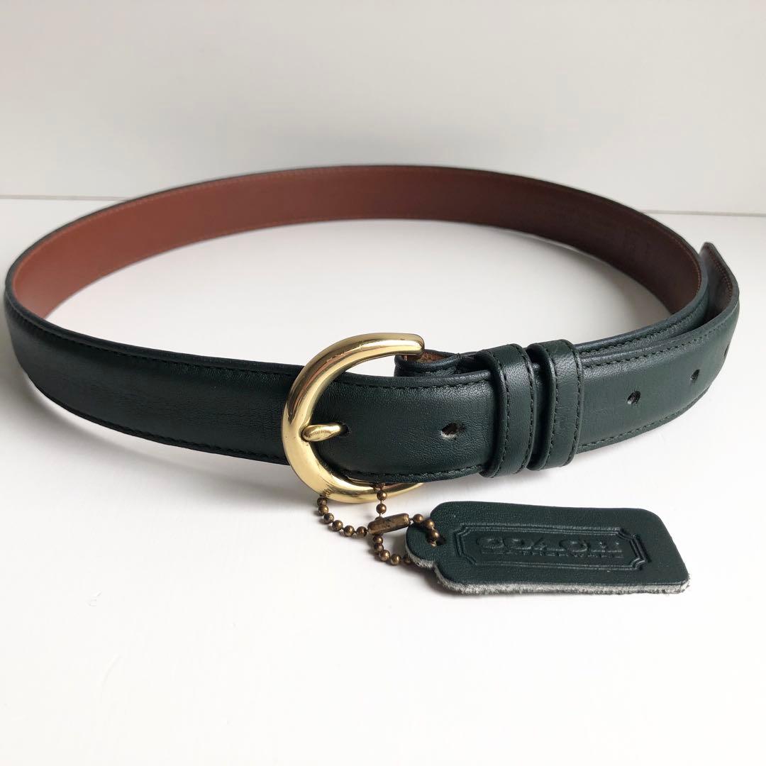 ほぼ新品✨COACH コーチ オールドコーチ ベルト グラブタンレザー　USA製