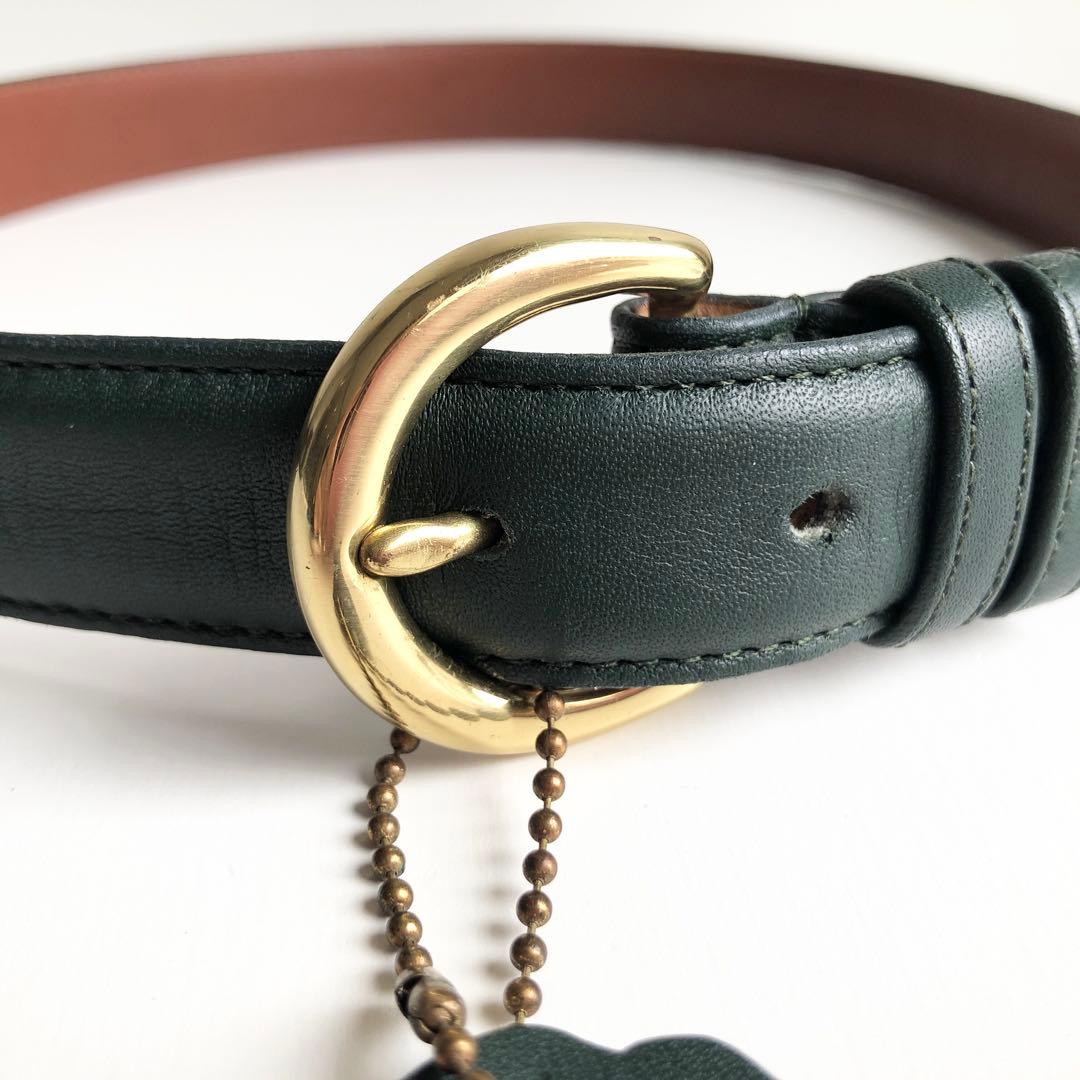 ほぼ新品✨COACH コーチ オールドコーチ ベルト グラブタンレザー　USA製