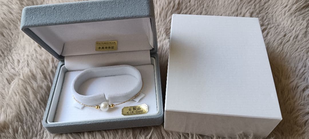 ゴールド パール ビーズ ブレスレット　金　K18 本真珠　鳥羽水族館　金製品