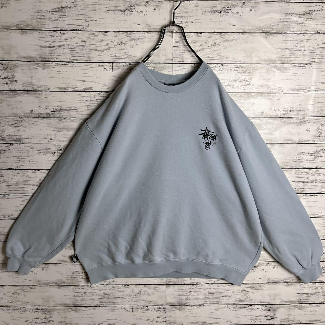 STUSSY◎オーストラリア ストックロゴ 刺繍 スウェット D321