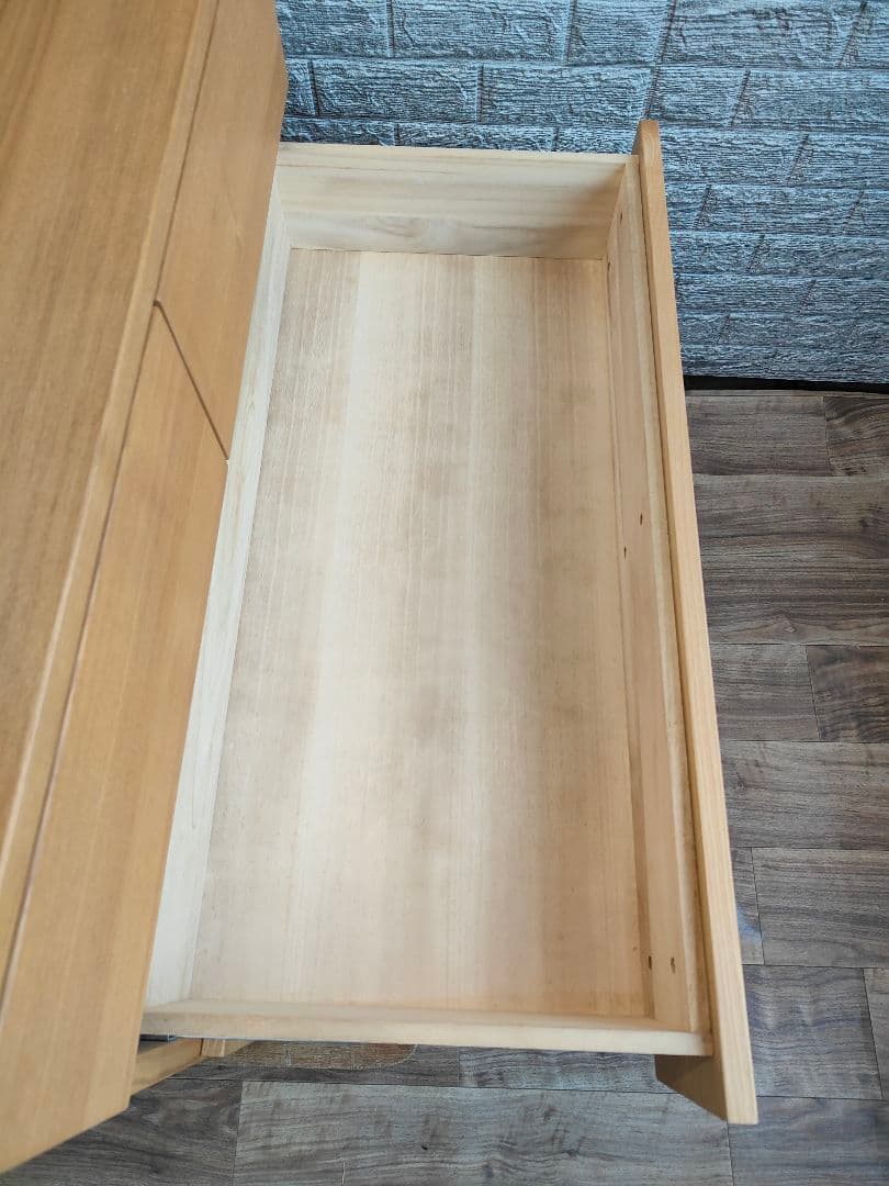 MUJI 無印良品 廃盤品 チェスト 4段 タモ材