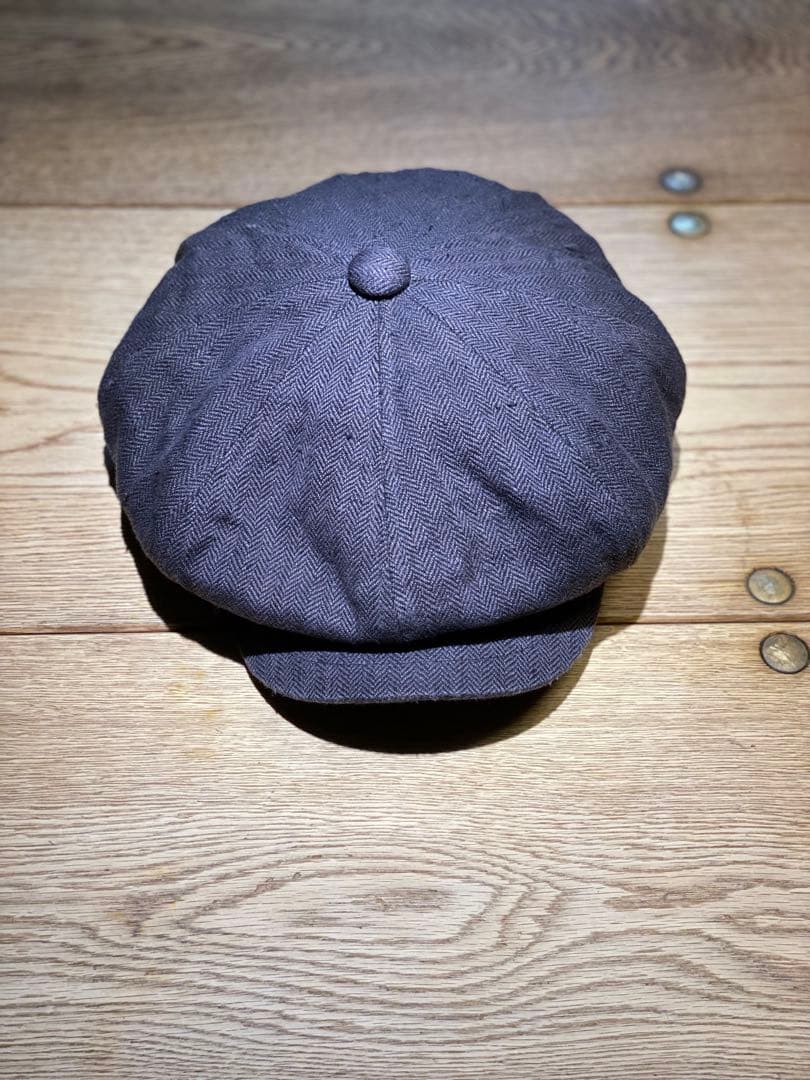 超美品/Nigel Cabourn O•S ヘンプヘリンボーンキャスケットM