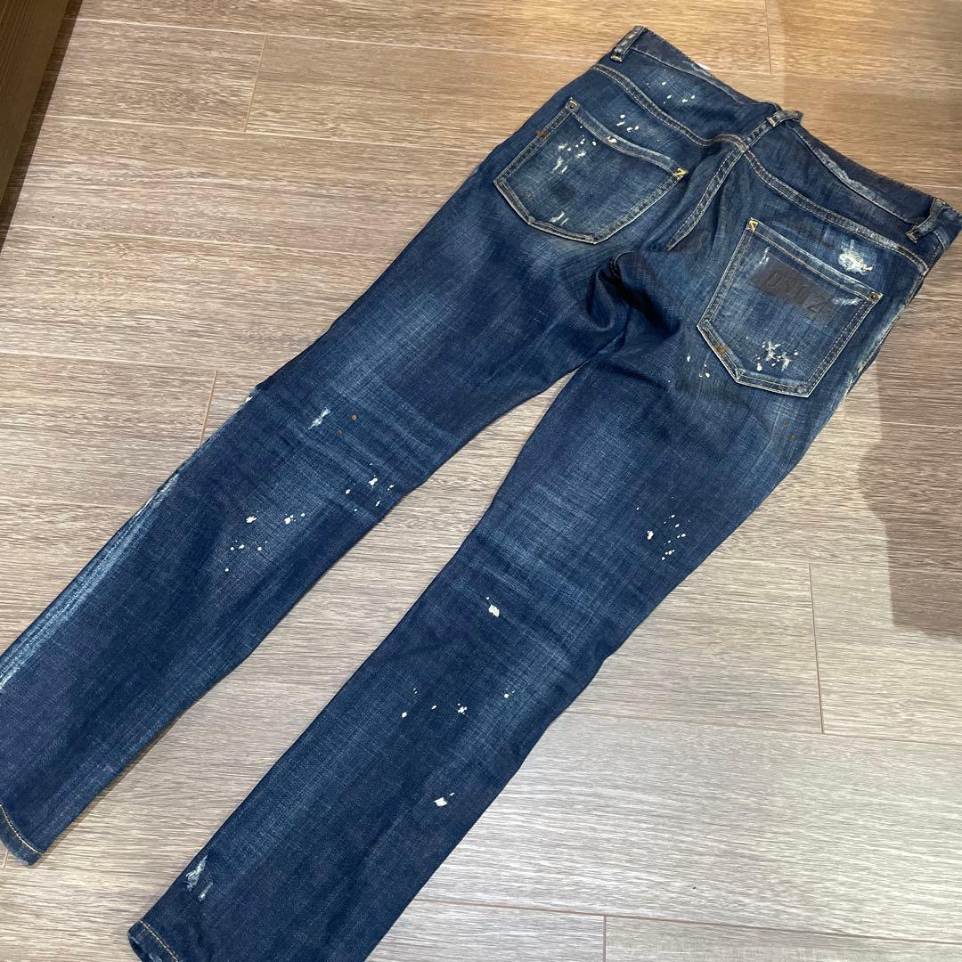 DSQUARED2 ダメージ加工スキニーデニム ディースクエアード 44