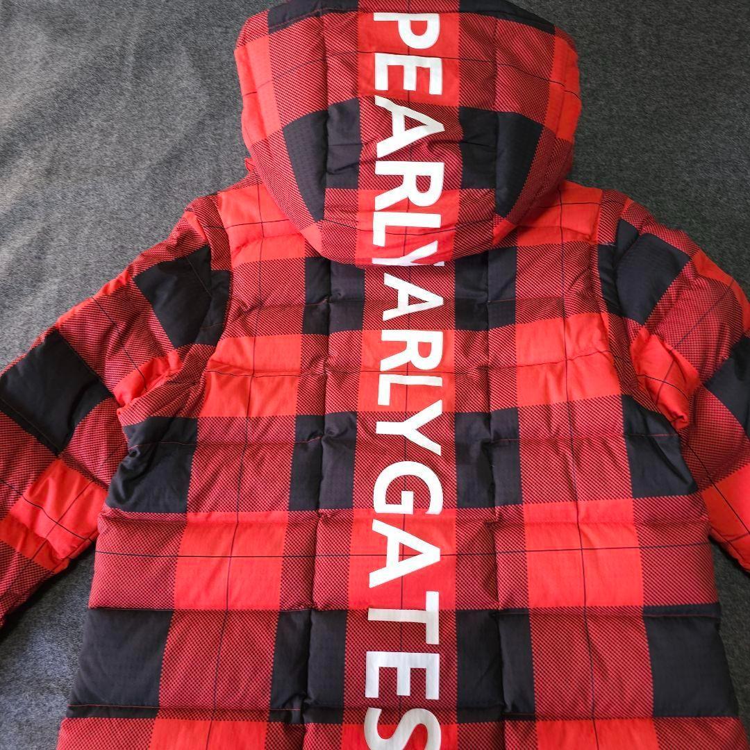パーリーゲイツ】4WAY人気チェック柄×ビックロゴネーム 長袖ダウン