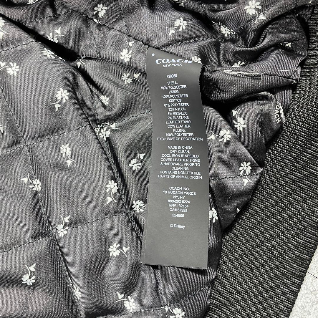 超希少✨️COACH x Disney コラボ スタジャンMA-1 刺繍 S