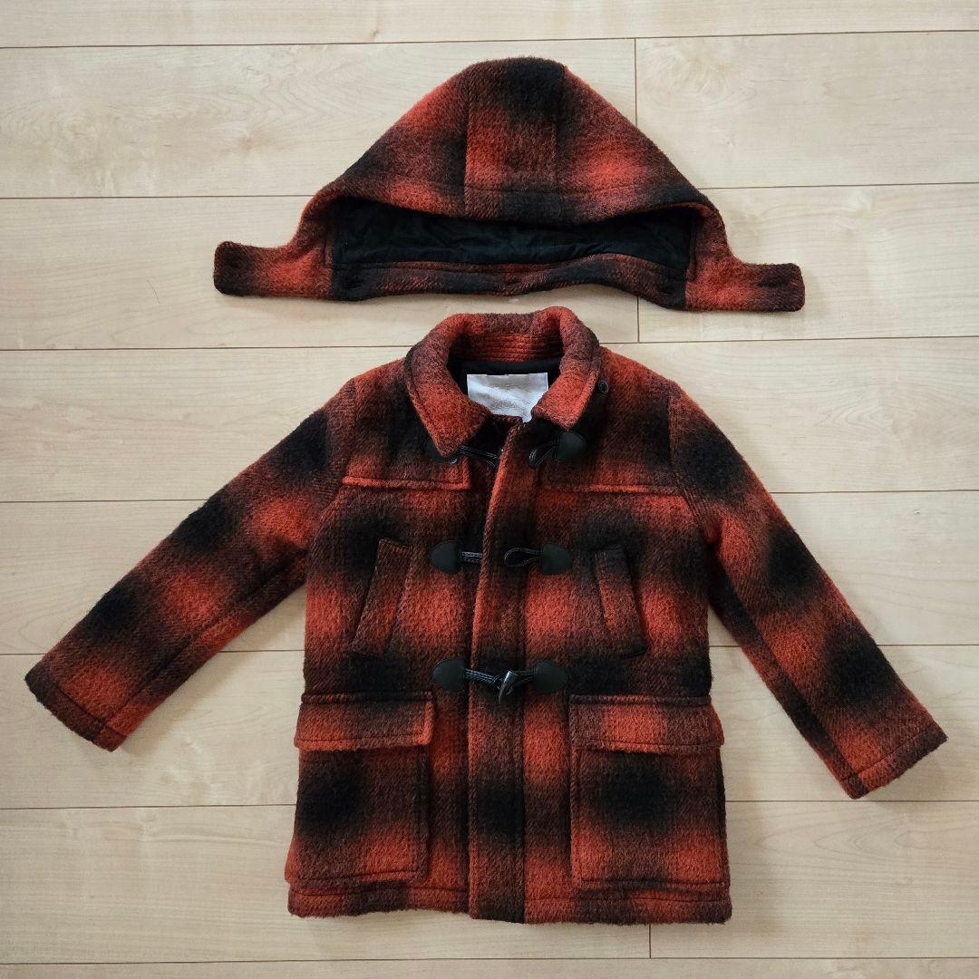 BURBERRY バーバリー フード付きウールコート6Y ワンオーナー美品