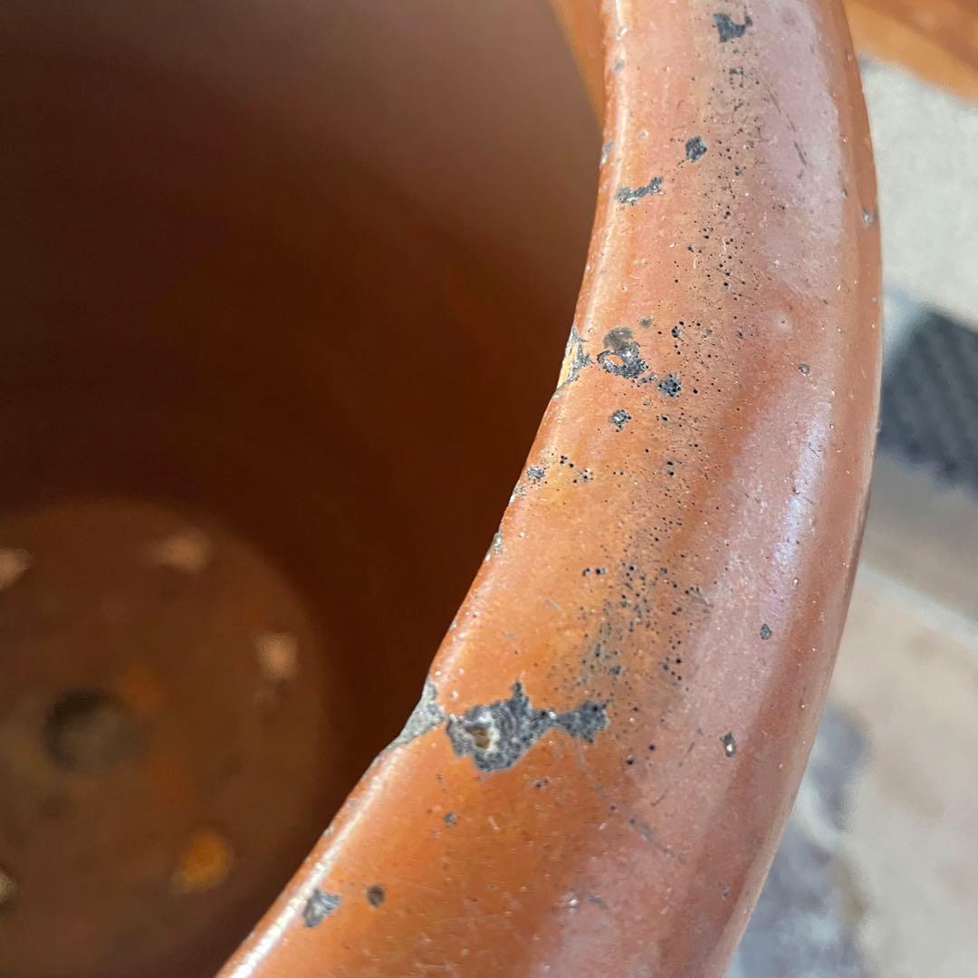 常滑焼 久松 陶器 壺 甕【昭和レトロ】山野草鉢 植木鉢 プランターカバー