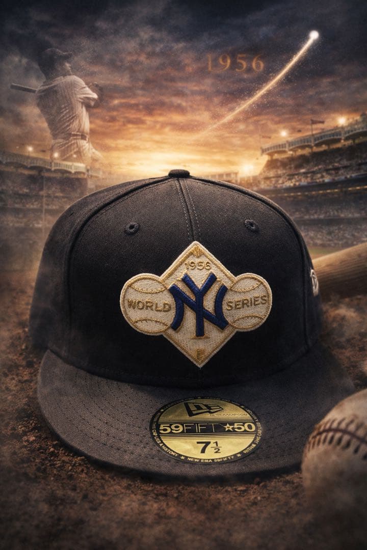 激レア】USA製 ニューエラ ヤンキース 1956 ワールドシリーズ 71/2