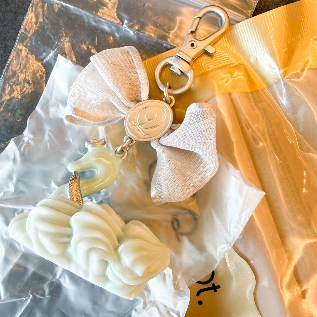 Q-pot. キューポット バッグチャーム キーホルダー ブルースワン 白鳥