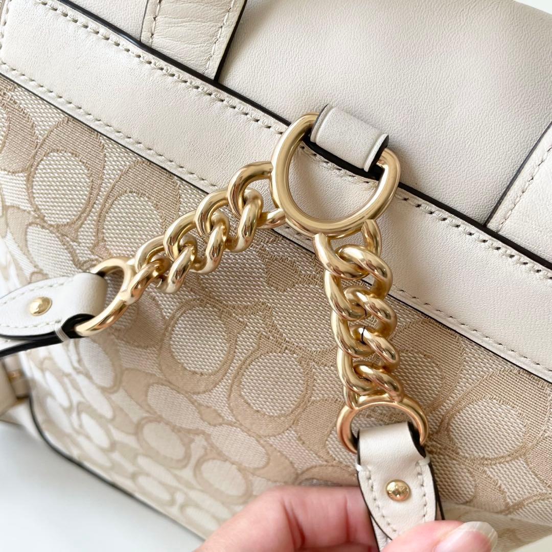 【新品】COACH リュックサック アウトライン シグネチャー エル