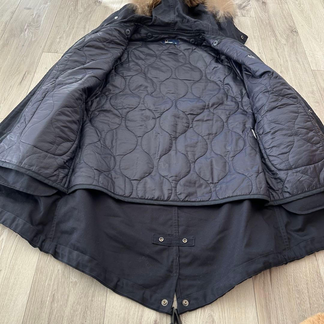 【美品】フレッドペリー モッズコート フィッシュテールパーカー XS ネイビー