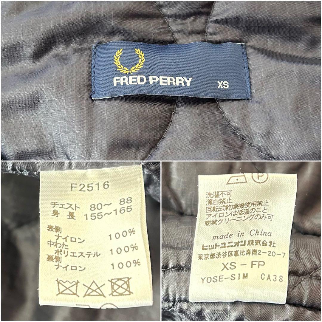 【美品】フレッドペリー モッズコート フィッシュテールパーカー XS ネイビー