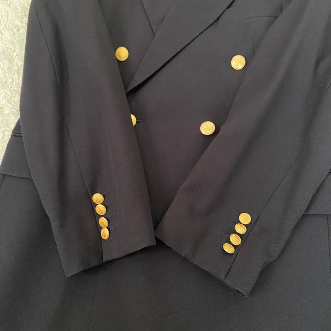 美品】アクアスキュータム 紺ブレ ダブル 金ボタン 38(S) ユニセックス