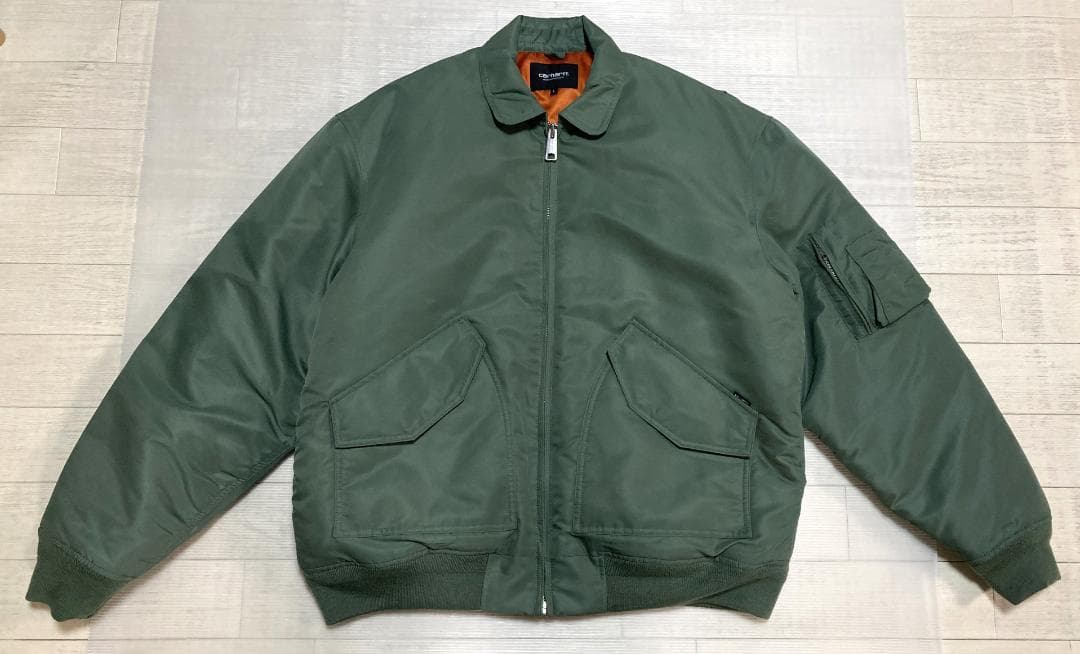 カーハート　オルテンボンバー　フライトジャケット　Lサイズ　グリーン