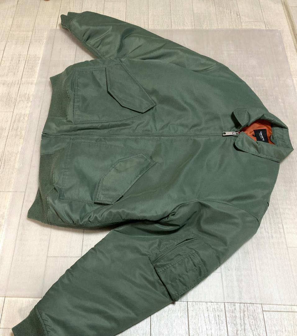 カーハート　オルテンボンバー　フライトジャケット　Lサイズ　グリーン