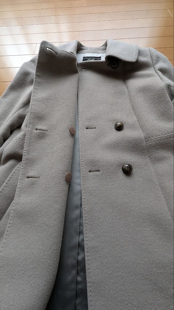 【レリアン】アンゴラ入りコート　7号サイズ