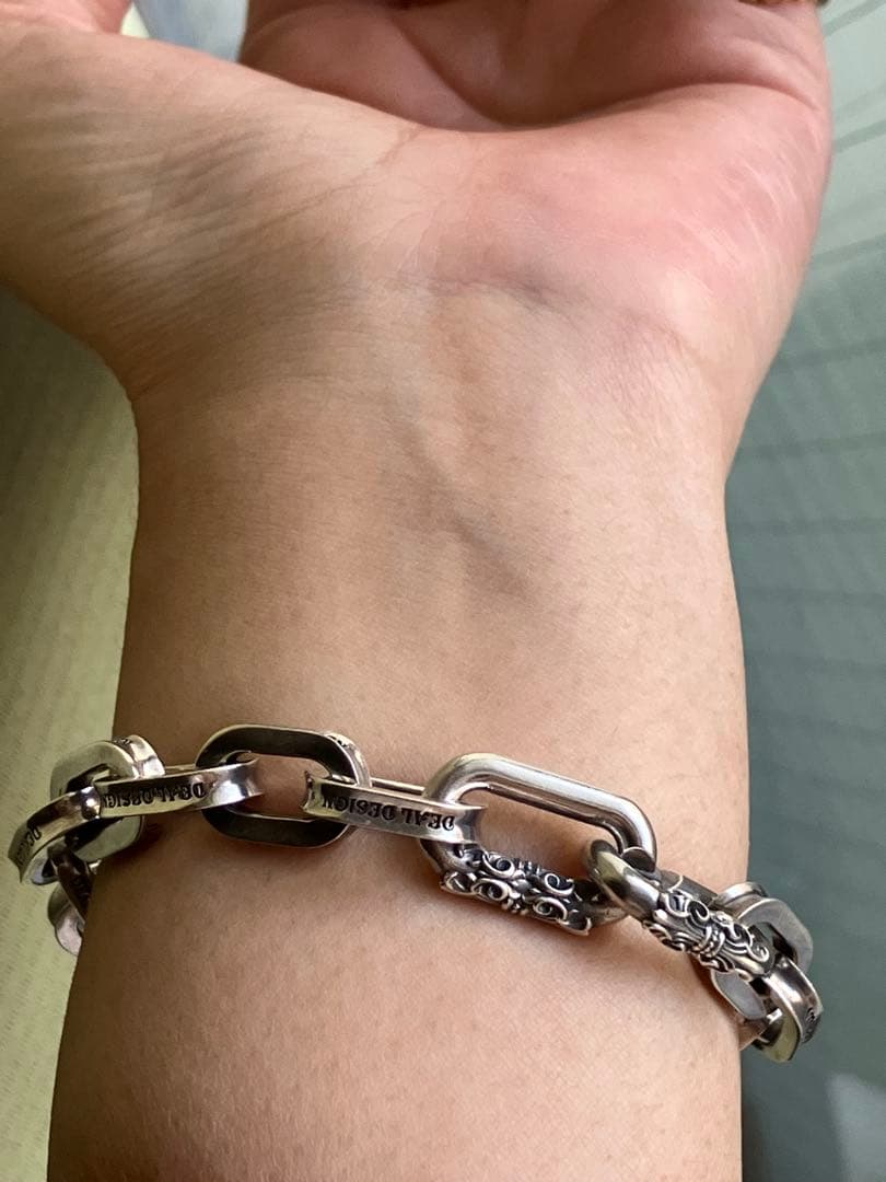 現行モデルDEAL DESIGN チェーンブレスレット　シルバー925