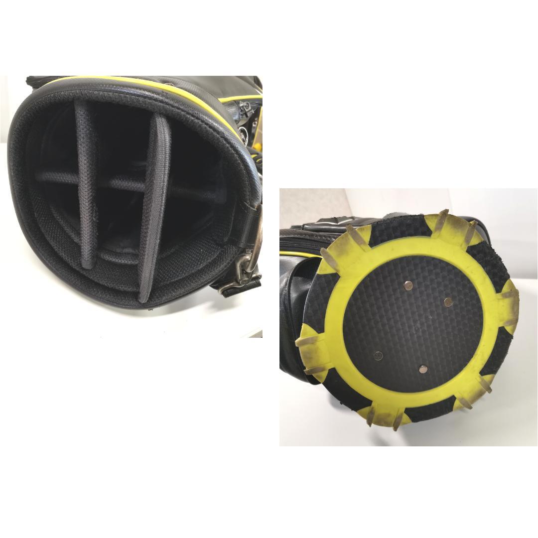 DESCENTE デサント 9.5型 大型 キャディバッグ ゴルフバッグ 黒