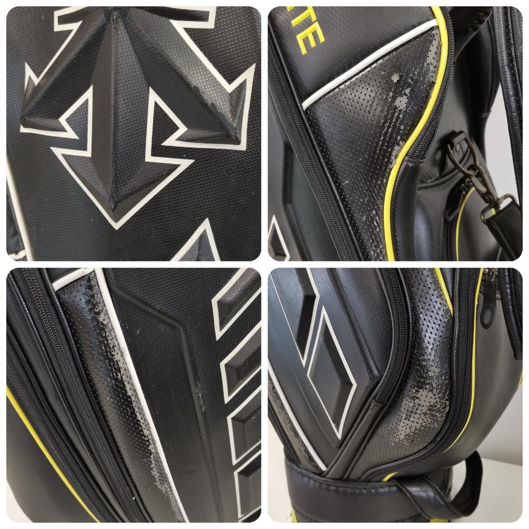 DESCENTE デサント 9.5型 大型 キャディバッグ ゴルフバッグ 黒