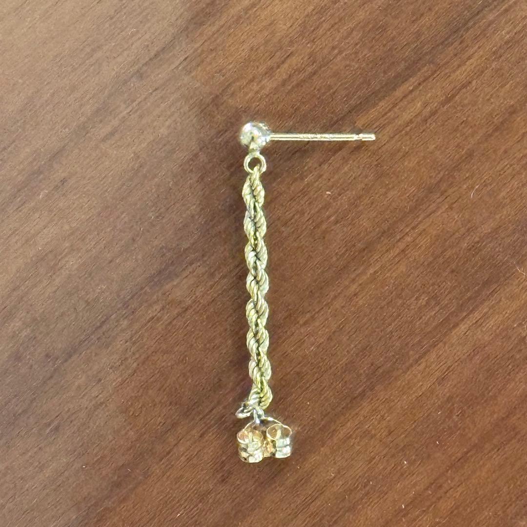 AHKAH フレンチロープピアス　k18 【片方のみ】