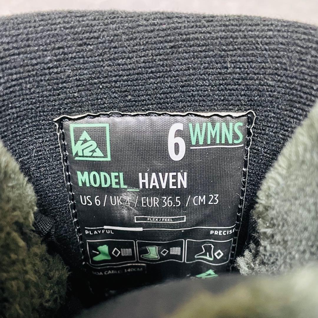 美品 スノーボードブーツ　レディース　K2 HAVEN BOA 23cm