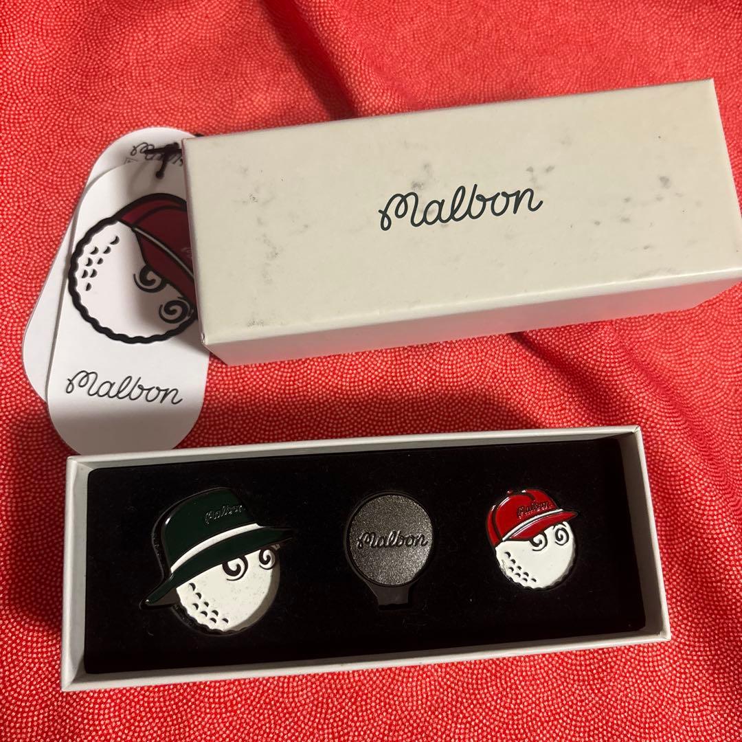 Malbon ゴルフマーカー3個セット MALBON GOLF マルボン ゴルフ