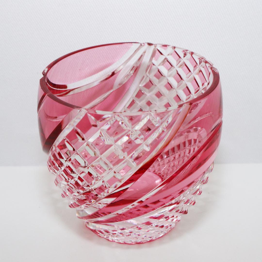 カガミクリスタル 江戸切子 懐石杯　箱付