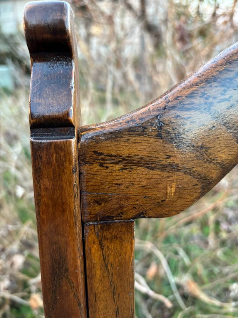 三越ブルージュ/カントリーハウス　ダイニングチェア③ヴィンテージ　オーク材