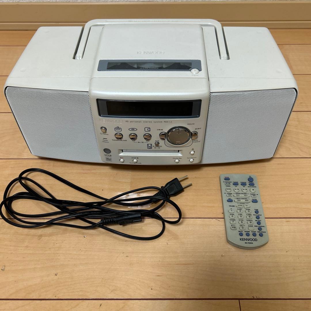 KENWOOD ケンウッド MDX-L1 ホワイト ラジカセ コンポ CD MD