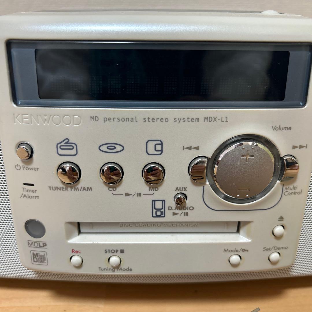 KENWOOD ケンウッド MDX-L1 ホワイト ラジカセ コンポ CD MD