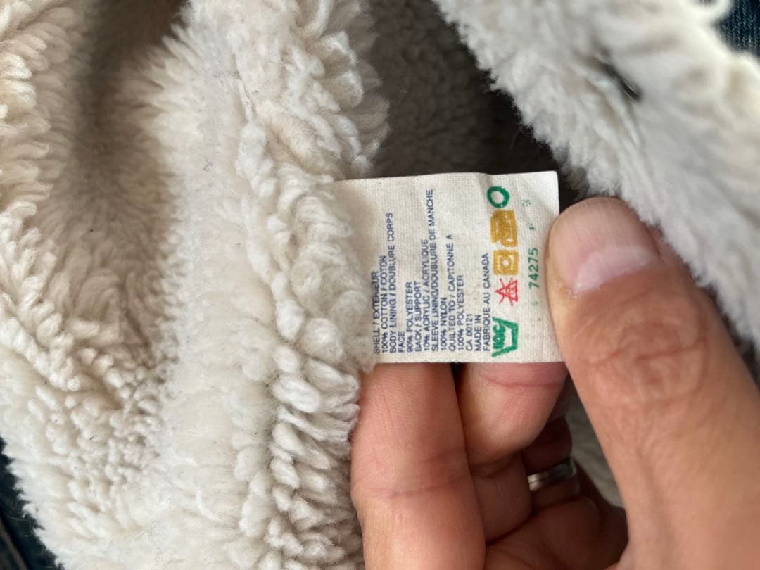 ラングラー　ボアジャケット　カナダ製　ビッグサイズ46T