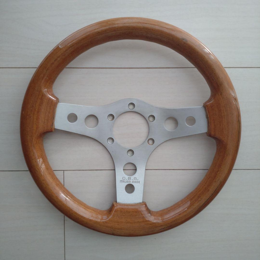 O.B.A. ウッドステアリングホイール 300mm - メルカリ
