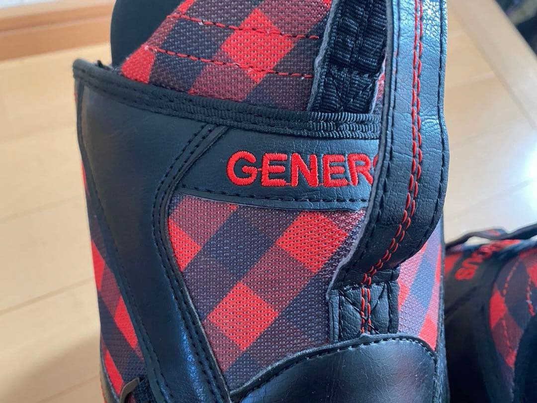 kissmark スノーボードブーツ US6.0 JPN23.0 チェック　赤