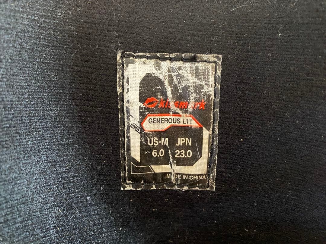 kissmark スノーボードブーツ US6.0 JPN23.0 チェック　赤