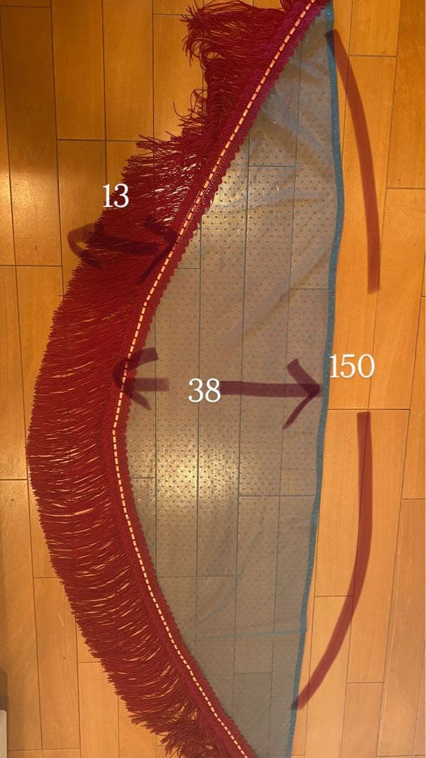 フラメンコ衣装シージョ新品未使用ハンドメイド　ワインレッド×ピーコックグリーン