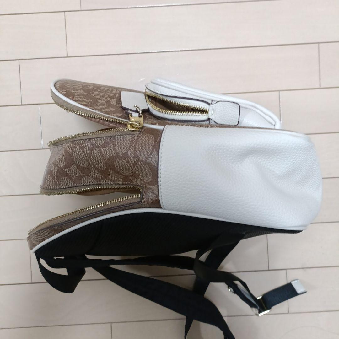 【本日限定大幅値下げ】COACH リュック・バックパック ブラウン/ホワイト