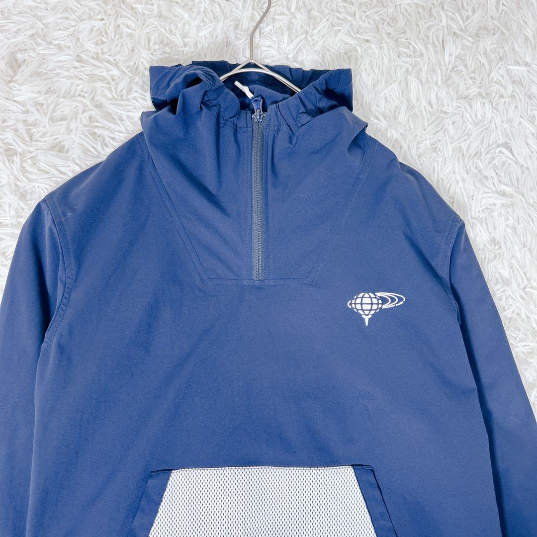BEAMS GOLF 撥水アノラックパーカー ネイビー ハーフジップ ビームス