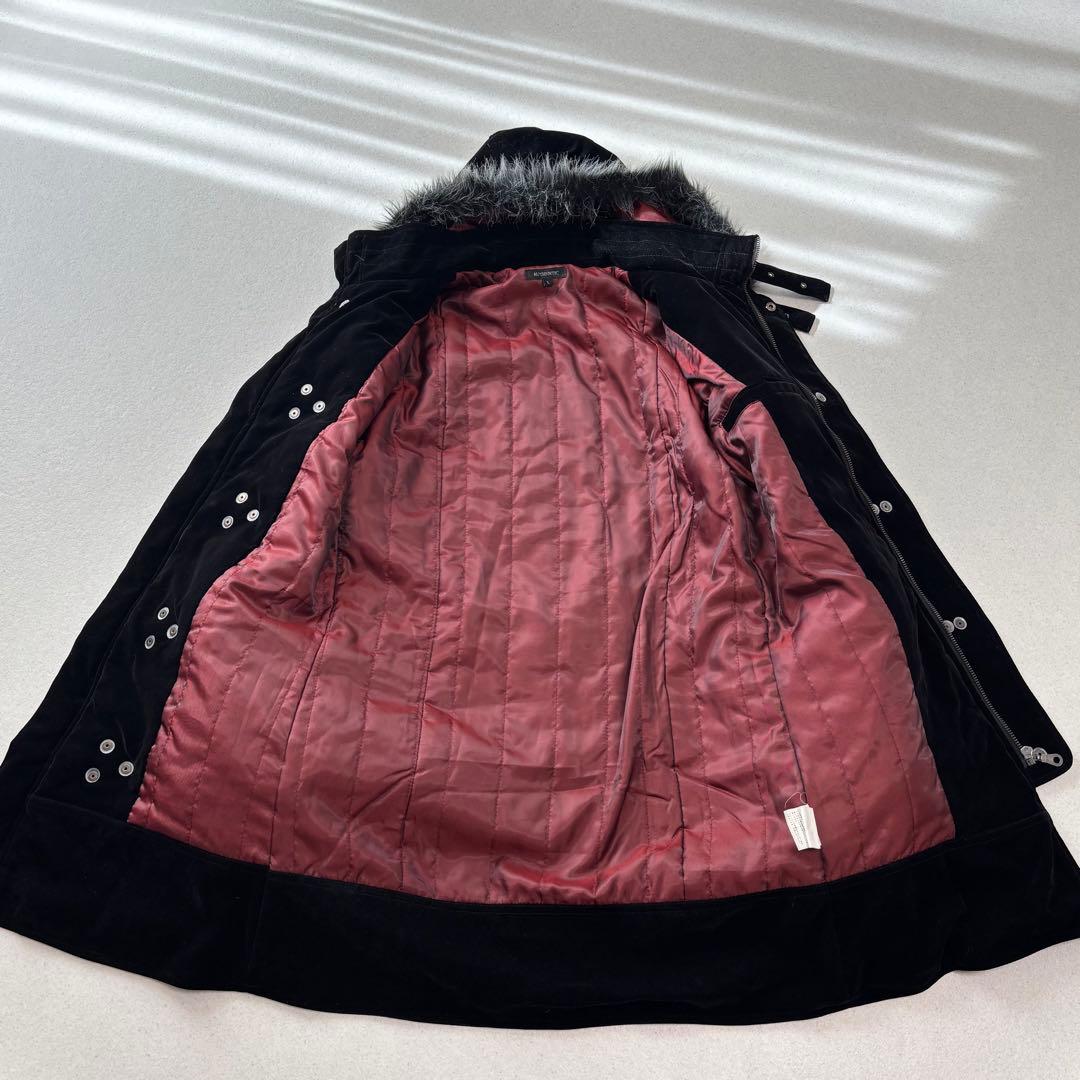 おっちきvelours fire men mods coat black