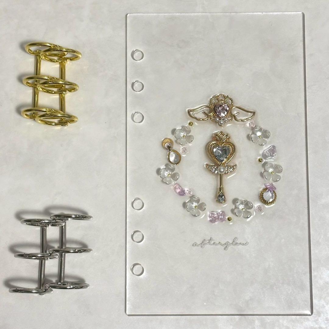 ✨新作✨A6 アクリルレジンバインダー リング付き 韓国 貯金 - メルカリ