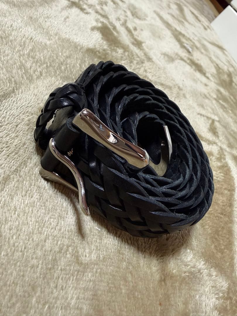 J&M DAVIDSON 編み込み ブラックベルト