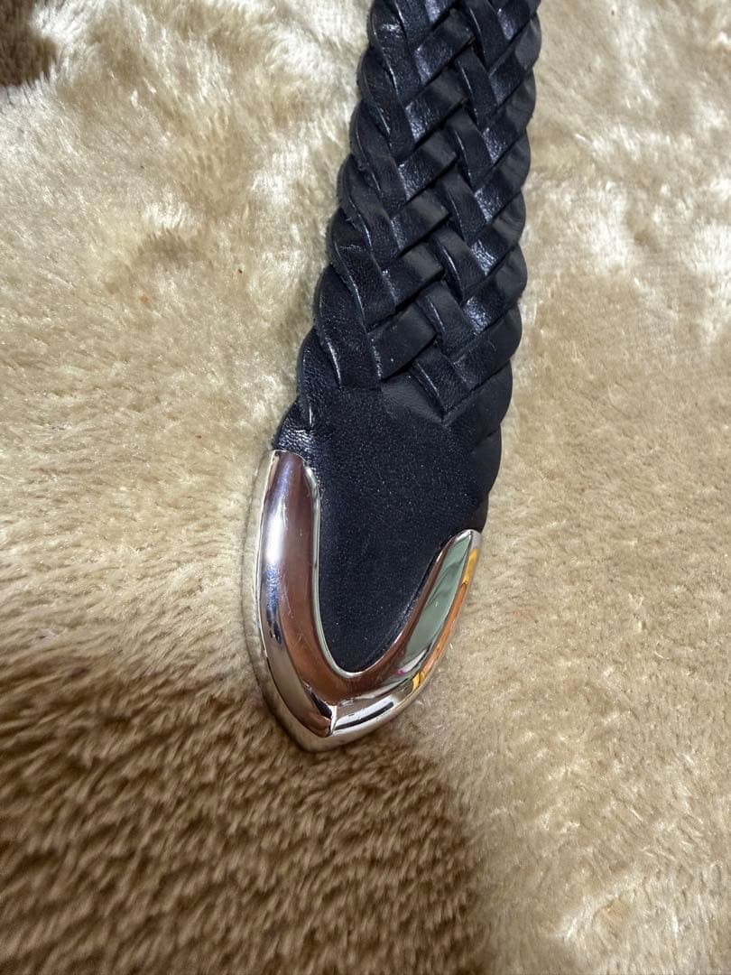 J&M DAVIDSON 編み込み ブラックベルト