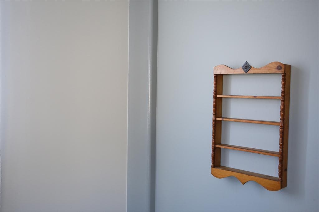 イギリスアンティーク木製ウォールシェルフ/壁掛けラック/飾り棚(91