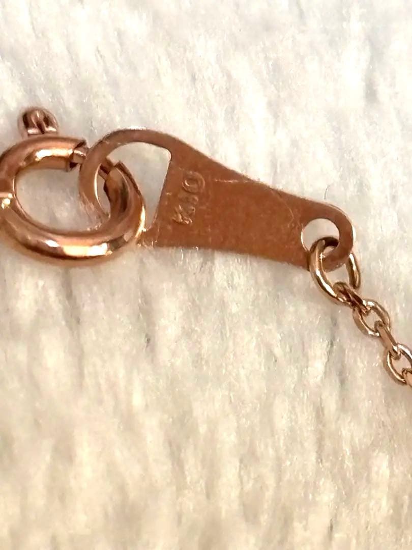 K10ブレスレット　ピンクゴールド パール クリスタル ブレスレット