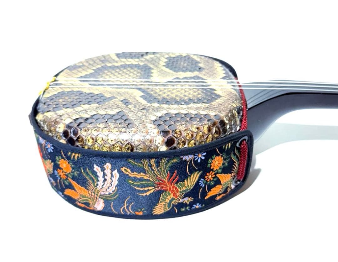 沖縄三線 本皮強化張り 爪 ハードケース付