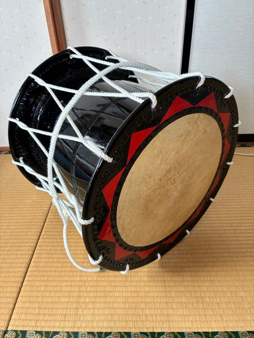 【あきた本日12時までにお願いいたします】さんさ太鼓1尺7寸バチ付き！